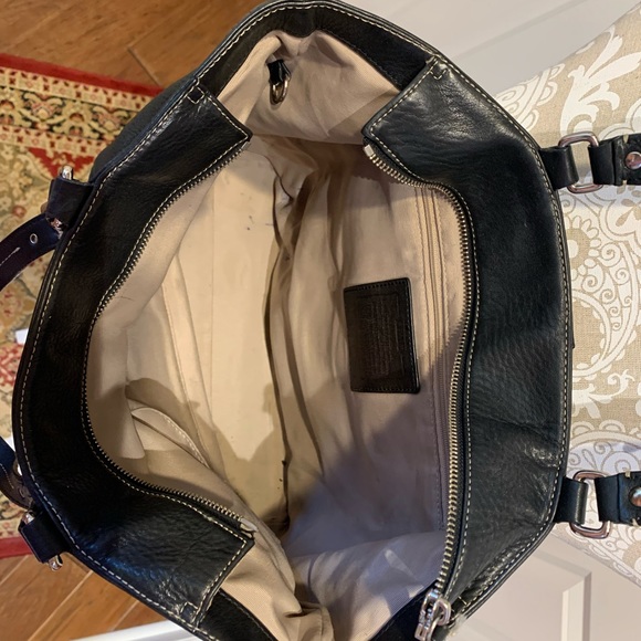 Coach Black Leather Tote / Purse - Picture 11 of 11